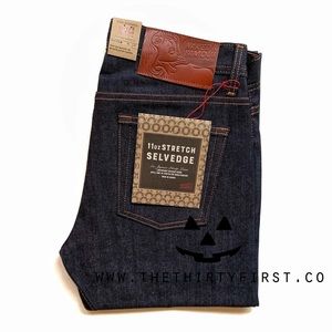 Naked & Famous Denim Dark Blue Jeans